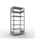 SCHULTE Schwerlastregal MULTIplus 150 17749 silber 100,0 x 60,0 x 230,0 cm
