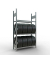 SCHULTE Reifenregal 13890 silber 115,0 x 40,0 x 200,0 cm