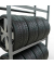 SCHULTE Reifenregal 13890 silber 115,0 x 40,0 x 200,0 cm