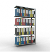 SCHULTE Anbau-Schwerlastregal MULTIplus 150 17722 silber 100,0 x 30,0 x 180,0 cm