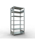 SCHULTE Schwerlastregal MULTIplus 150 17767 silber 100,0 x 60,0 x 230,0 cm
