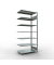 SCHULTE Anbau-Schwerlastregal MULTIplus 150 17770 silber 100,0 x 60,0 x 230,0 cm