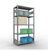 SCHULTE Schwerlastregal MULTIplus 250 12950-LR silber 100,0 x 50,0 x 200,0 cm