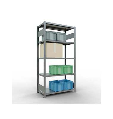 SCHULTE Schwerlastregal MULTIplus 250 12950-LR silber 100,0 x 50,0 x 200,0 cm