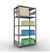 SCHULTE Schwerlastregal MULTIplus 250 12960-LR silber 100,0 x 60,0 x 200,0 cm