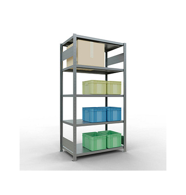 SCHULTE Schwerlastregal MULTIplus 250 12960-LR silber 100,0 x 60,0 x 200,0 cm