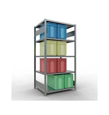 SCHULTE Schwerlastregal MULTIplus 250 12980-LR silber 100,0 x 80,0 x 200,0 cm