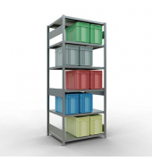 SCHULTE Schwerlastregal MULTIplus 250 12981-LR silber 100,0 x 80,0 x 250,0 cm