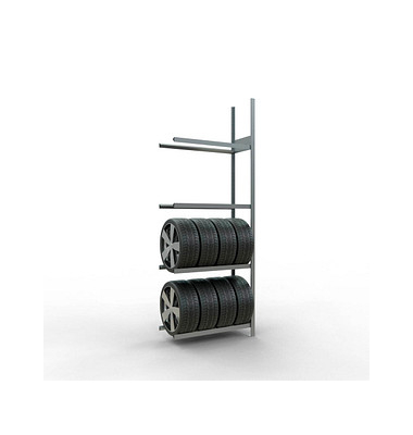 SCHULTE Anbauregal 20985 silber 100,0 x 40,0 x 275,0 cm