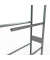SCHULTE Anbauregal 20985 silber 100,0 x 40,0 x 275,0 cm