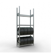 SCHULTE Reifenregal 20989 silber 115,0 x 40,0 x 275,0 cm