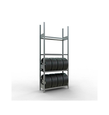 SCHULTE Reifenregal 20989 silber 115,0 x 40,0 x 275,0 cm