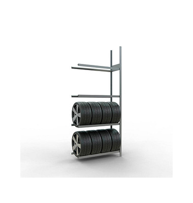 SCHULTE Anbauregal 20990 silber 115,0 x 40,0 x 275,0 cm