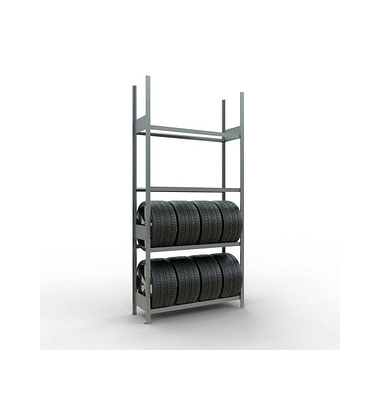 SCHULTE Reifenregal 20994 silber 130,0 x 40,0 x 275,0 cm