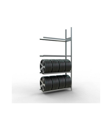 SCHULTE Anbauregal 20995 silber 130,0 x 40,0 x 275,0 cm