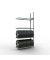 SCHULTE Anbauregal 20995 silber 130,0 x 40,0 x 275,0 cm