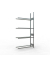 SCHULTE Anbauregal 20995 silber 130,0 x 40,0 x 275,0 cm