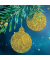 10 Weihnachtskarten Golden Glitter DIN A6