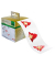 Weihnachts-Sticker auf Rolle Red Trees, 32x32mm