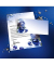 Weihnachtsbriefpapier Weihnachtskugeln Blue Harmony DP034, A4, 90g