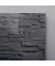 Glas-Magnetboard artverum GL 249, 130x55cm, schwarz, Design Schiefer Stone