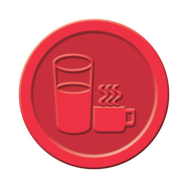 4004360889318 - Wertmarken Chips aus Kunststoff Getränke rot rund 25mm 100 Stück 4004360889318 100 Stück