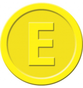 Wertmarken Chips aus Kunststoff Essen gelb rund 25mm