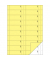 Bonbuch BO116 1000 Abrisse hellgelb A4 hoch 2x50 Blatt