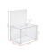 Aktionshelfer m.Einstecktafel glasklar 17x23x30mm Acryl