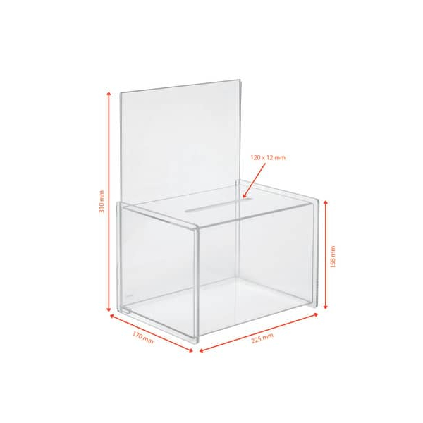 4004360980411 - Aktionshelfer mEinstecktafel glasklar 17x23x30mm Acryl 4004360980411 Sigel