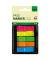 Haftmarker HN489, TRANSPARENT, 12x45mm, 5-farbig sortiert, ohne, Z-Notes, rechteckig