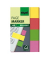 Haftmarker HN630, brillant, 80x50mm, 4-farbig sortiert, ohne, rechteckig