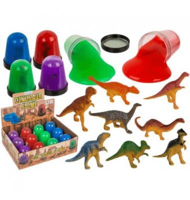 Knet-Schleim Dinosaurier sortiert Spielschleim Spielschleim