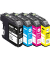 Druckerpatrone B62VX, 1529,4005 kompatibel zu brother LC-223BK/C/M/Y, Multipack, schwarz, cyan, magenta, gelb