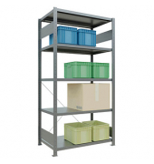 SCHULTE Schwerlastregal MULTIplus 250 12960 silber 100,0 x 60,0 x 200,0 cm