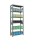 SCHULTE Schwerlastregal MULTIplus 250 12941 silber 100,0 x 40,0 x 250,0 cm