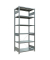 SCHULTE Schwerlastregal MULTIplus 250 12961 silber 100,0 x 60,0 x 250,0 cm