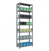 SCHULTE Schwerlastregal MULTIplus 250 12942 silber 100,0 x 40,0 x 300,0 cm