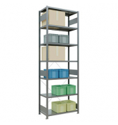 SCHULTE Schwerlastregal MULTIplus 250 12952 silber 100,0 x 50,0 x 300,0 cm