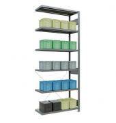 SCHULTE Anbau-Schwerlastregal MULTIplus 250 12946 silber 100,0 x 40,0 x 250,0 cm