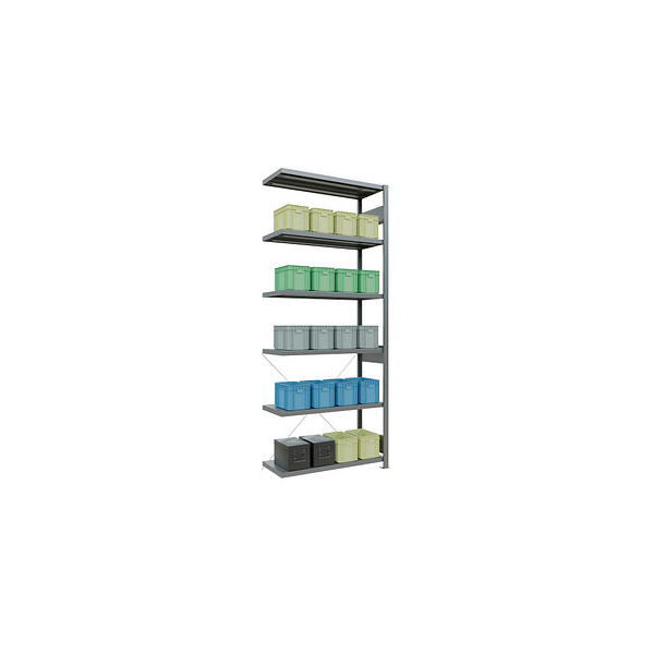 4004514203007 - Anbau-Schwerlastregal MULTIplus 250 12946 silber 1000 x 400 x 2500 cm 4004514203007 SCHULTE 4004514203007 - Anbau-Schwerlastregal MULTIplus 250 12946 silber 1000 x 400 x 2500 cm 4004514203007 SCHULTE