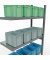 SCHULTE Anbau-Schwerlastregal MULTIplus 250 12946 silber 100,0 x 40,0 x 250,0 cm