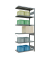 SCHULTE Anbau-Schwerlastregal MULTIplus 250 12956 silber 100,0 x 50,0 x 250,0 cm
