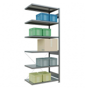 SCHULTE Anbau-Schwerlastregal MULTIplus 250 12966 silber 100,0 x 60,0 x 250,0 cm