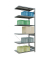 SCHULTE Anbau-Schwerlastregal MULTIplus 250 12966 silber 100,0 x 60,0 x 250,0 cm