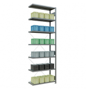 SCHULTE Anbau-Schwerlastregal MULTIplus 250 12947 silber 100,0 x 40,0 x 300,0 cm