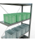 SCHULTE Anbau-Schwerlastregal MULTIplus 250 12947 silber 100,0 x 40,0 x 300,0 cm