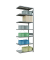 SCHULTE Anbau-Schwerlastregal MULTIplus 250 12967 silber 100,0 x 60,0 x 300,0 cm