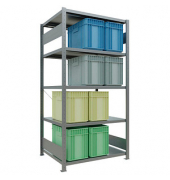 SCHULTE Schwerlastregal MULTIplus 250 12980 silber 100,0 x 80,0 x 200,0 cm