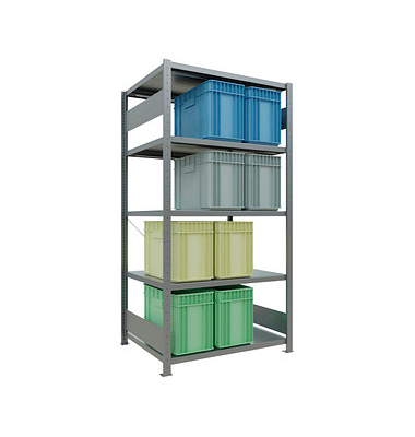 SCHULTE Schwerlastregal MULTIplus 250 12980 silber 100,0 x 80,0 x 200,0 cm